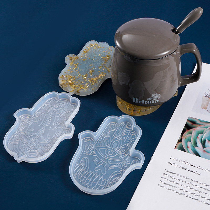 Resin Art Epoxy - 1 قطعة Coaster بها بنفسك كوستر