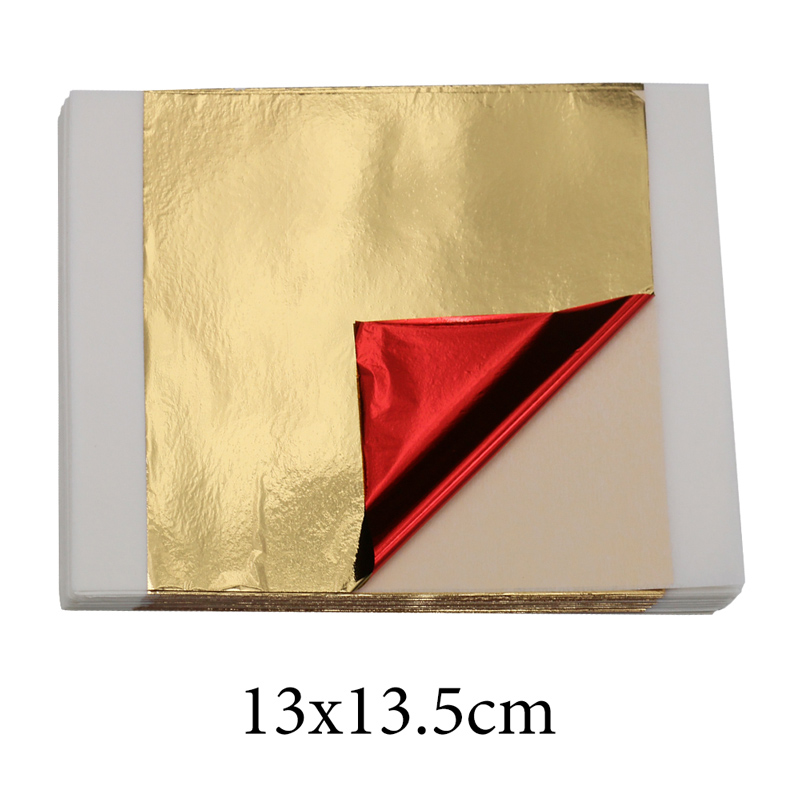Resin Art For Anniversary Gift - 100 قطعة من ورق الذهب المقلد