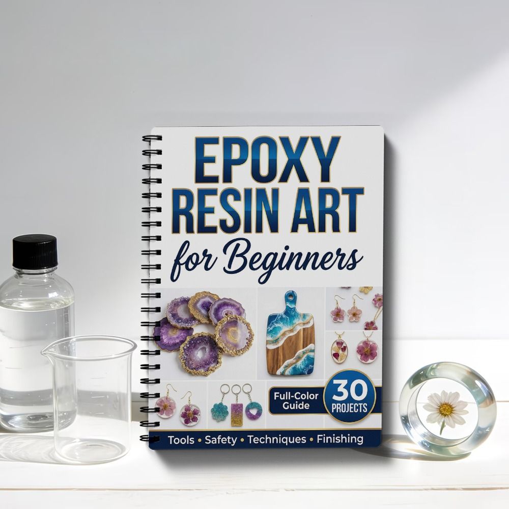 Resin Art Guide Free - دليل فن الإيبوكسي خطوة بخطوة مع
