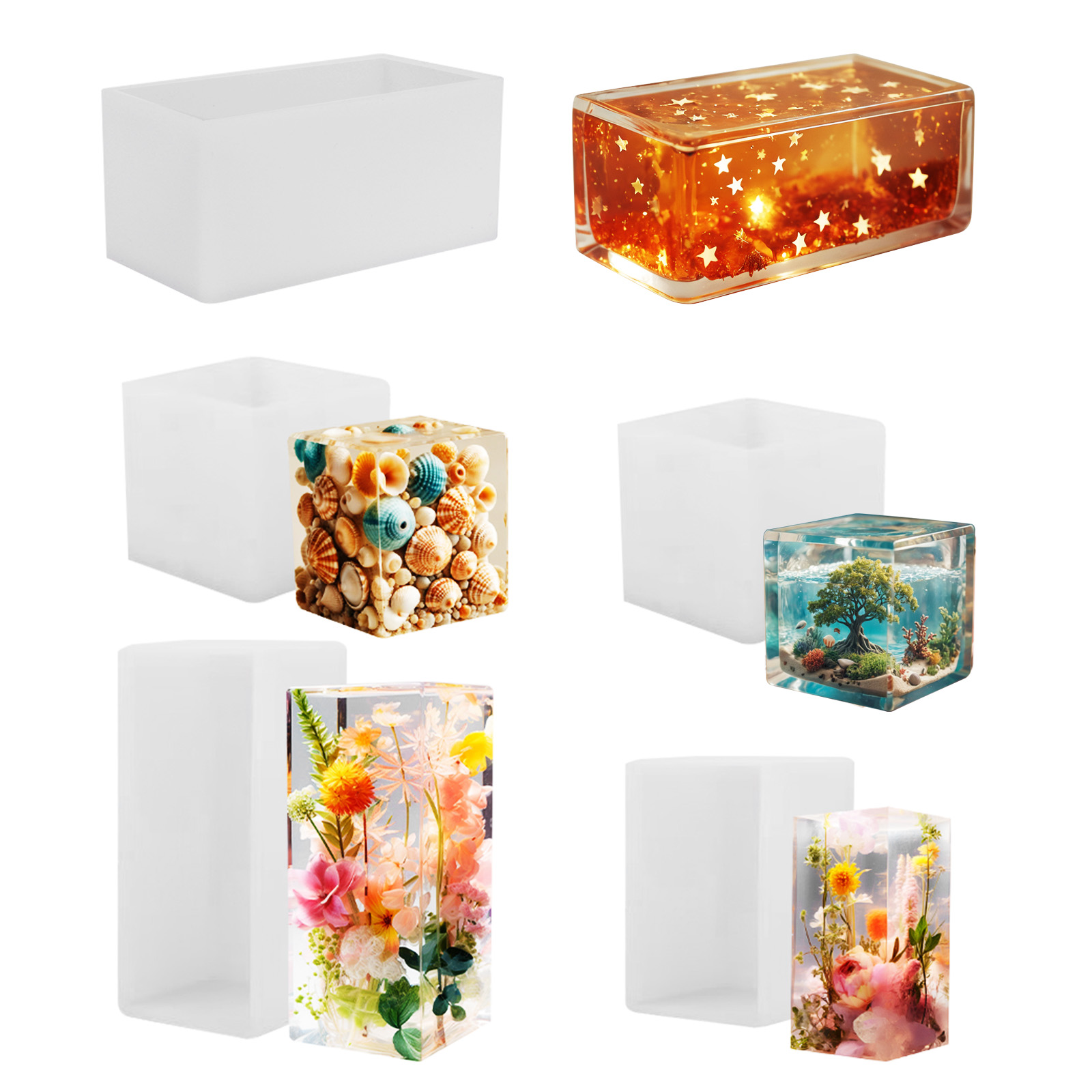 Resin Art Epoxy - قالب صب الإيبوكسي من السيليكون، قالب