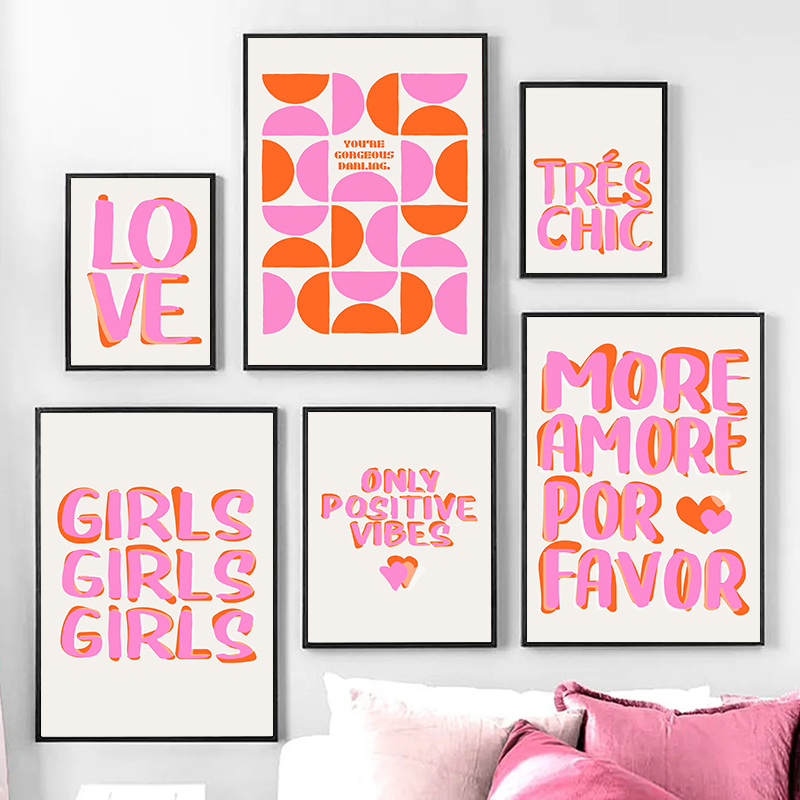 Resin Art Quote - ملصقات وطباعات نورديكية تحمل عبارات تحفيزية