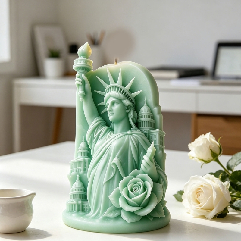 Resin Art For Anniversary Gift - F68D ثلاثية الأبعاد تمثال الحرية النقش