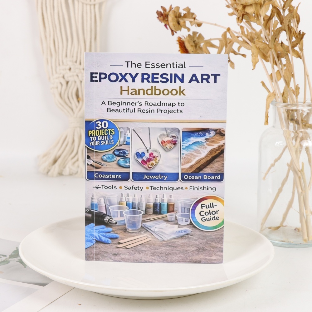 Resin Art Guide Free - كتاب فن الإيبوكسي للحرف اليدوية للمبتدئين