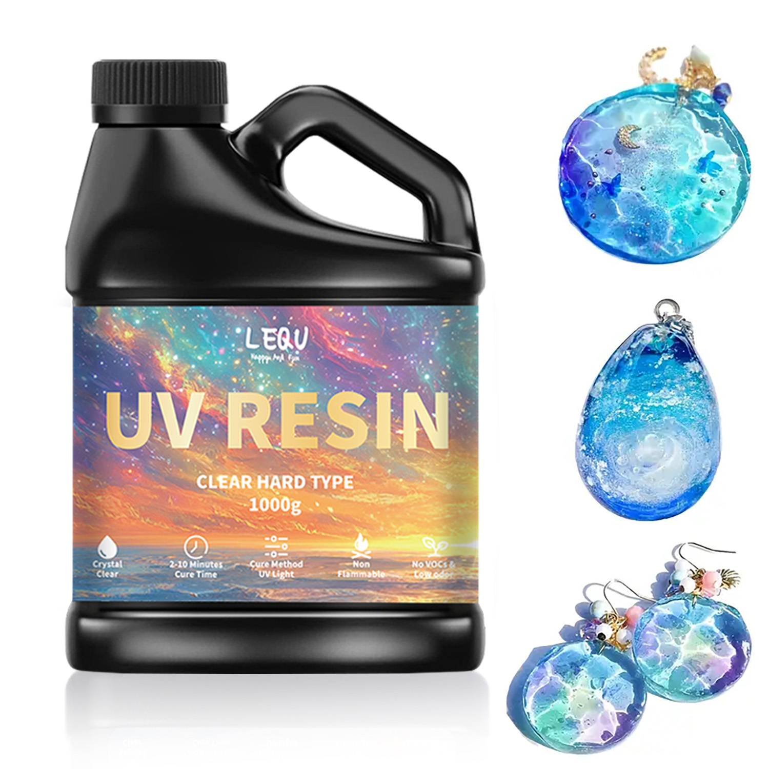Resin Art Epoxy - 100/200/500/1000 جرام UV راتنجات الايبوكسي الغراء