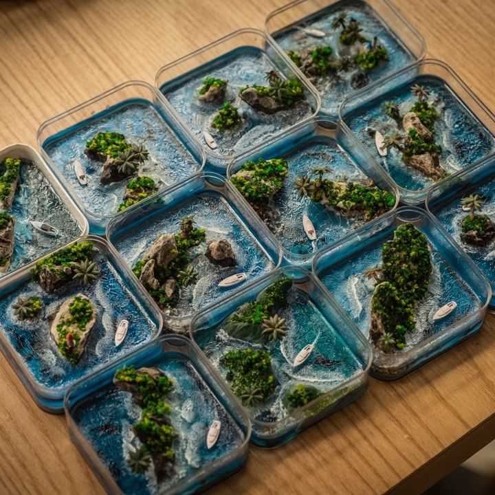 جزيرة فارو الصغيرة المصنوعة يد - مراجعة Resin Art Gift For Birthday وسعره