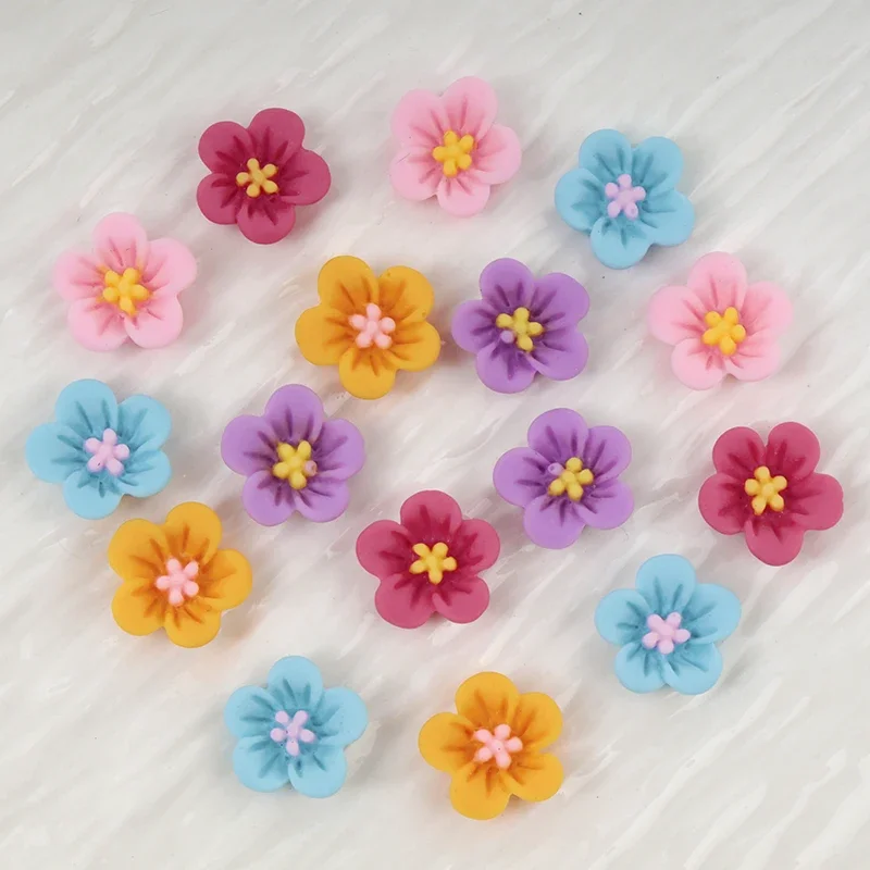 50 قطعة زهرة صغيرة مسمار الفن  - مراجعة Resin Art Earrings Material وسعره