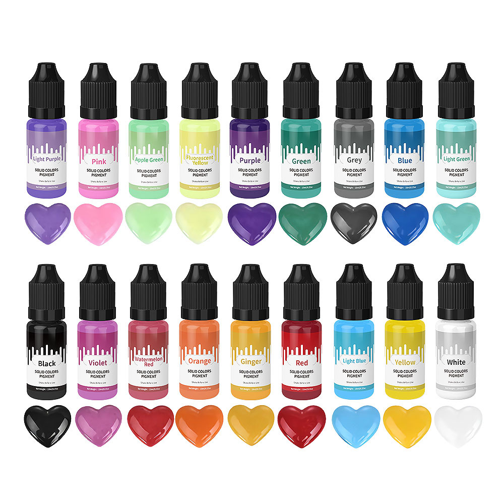 18 ألوان 10 مللي معكرون الصلبة - مراجعة Resin Color Paste وسعره