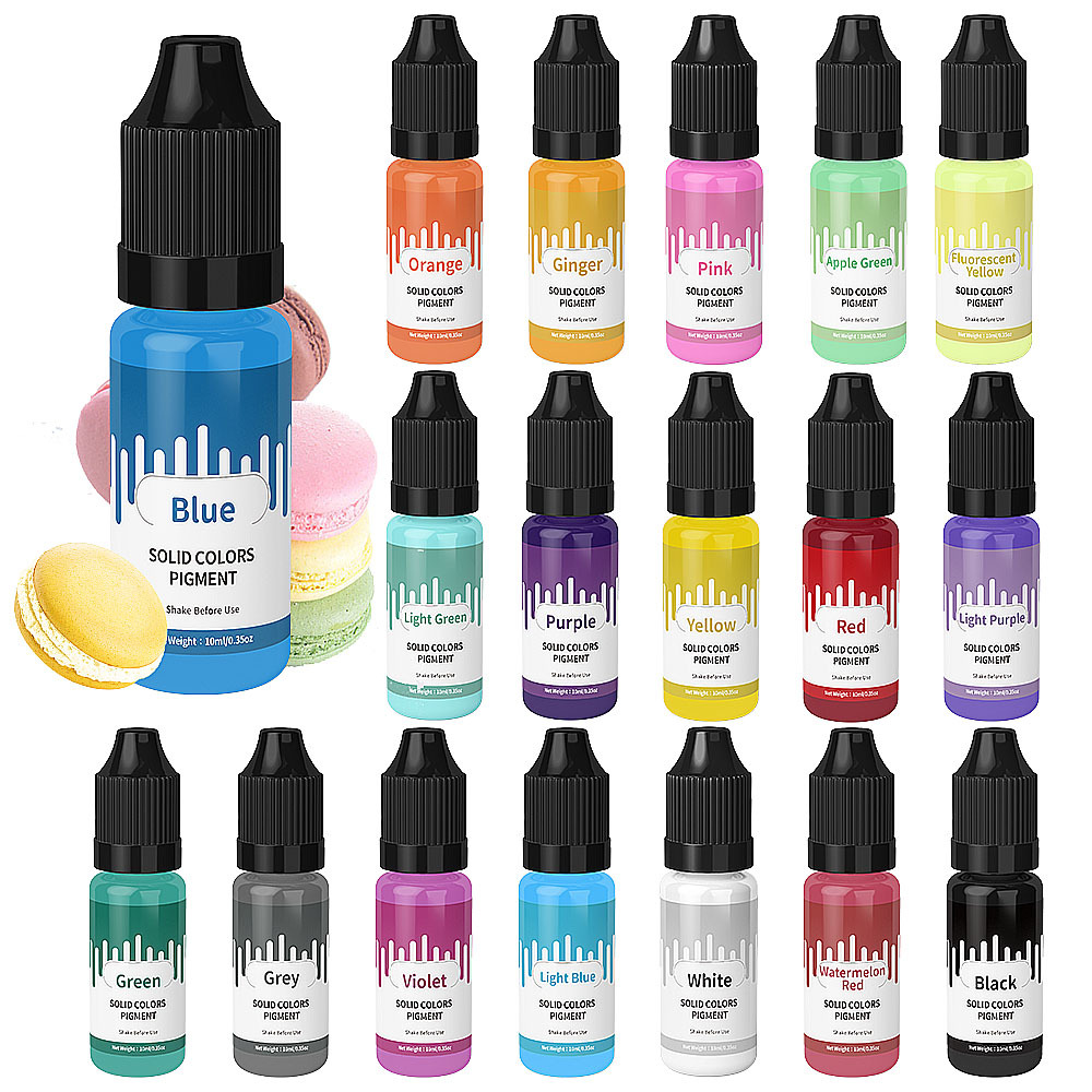 18 ألوان 10 مللي معكرون الصلبة - مراجعة Resin Color Paste وسعره