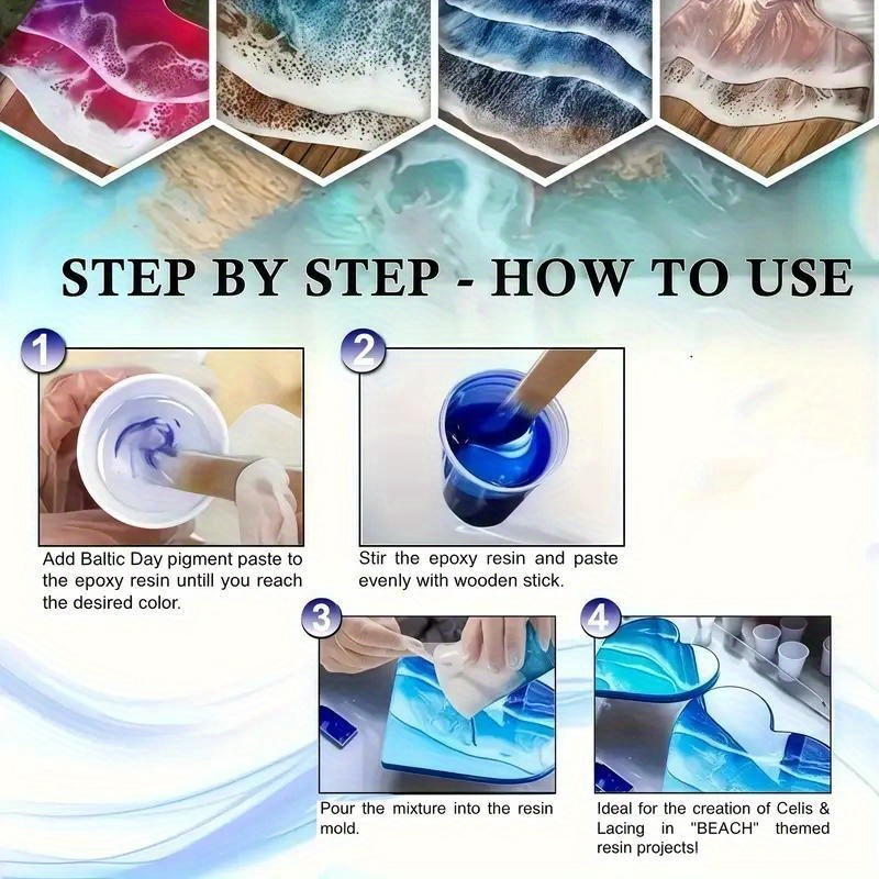 24 لونًا/8 ألوان 5 جرامات 0. 1 - مراجعة Resin Color Paste وسعره