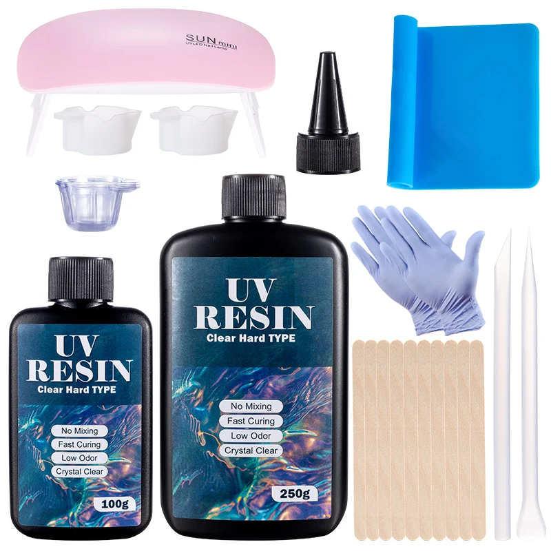 مجموعة غراء راتينج الأشعة فوق  - مراجعة Uv Resin Clear Hard وسعره