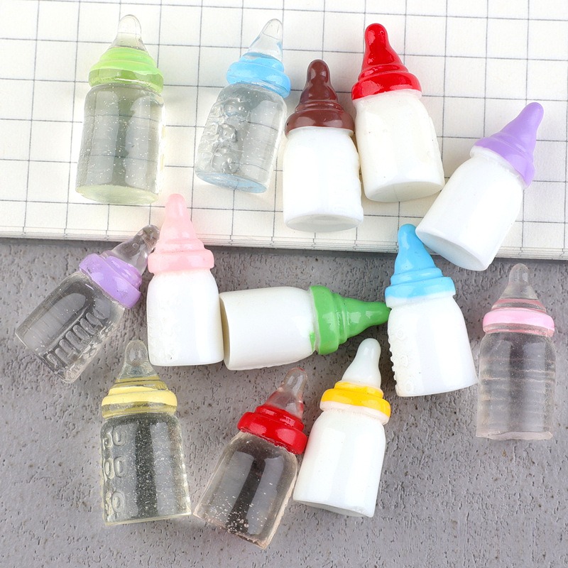 WFFNKC-زجاجة محاكاة كرتونية ،  - مراجعة Resin Art Earrings Material وسعره