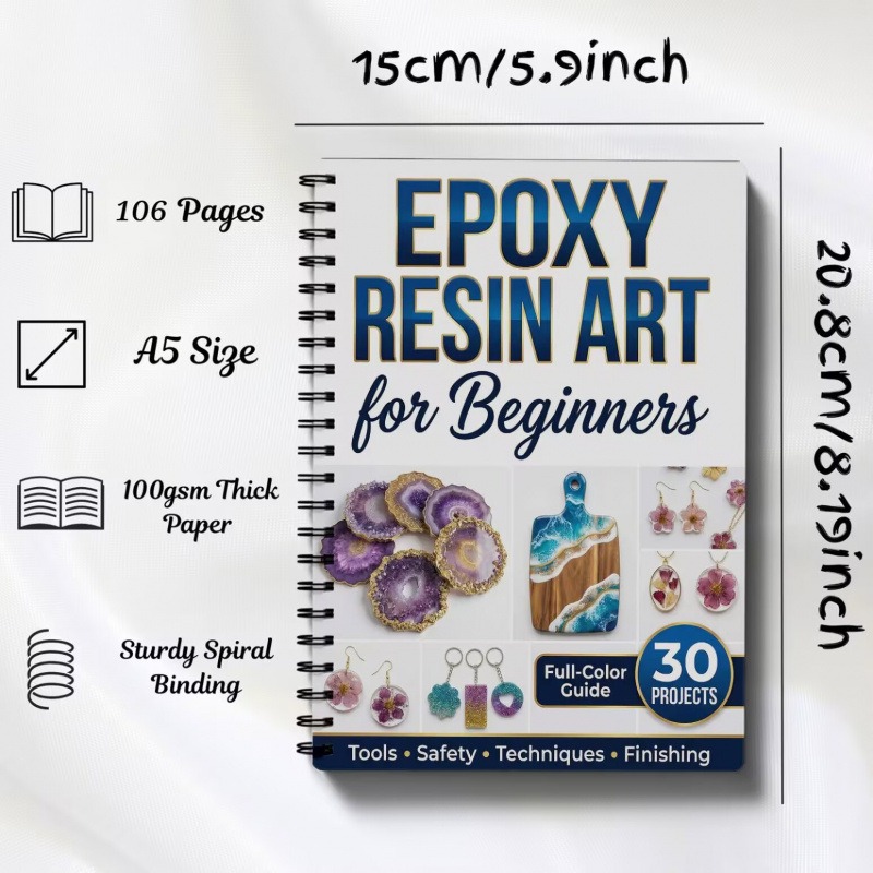 دليل فن الإيبوكسي للمبتدئين: د - مراجعة Resin Art Guide Free وسعره