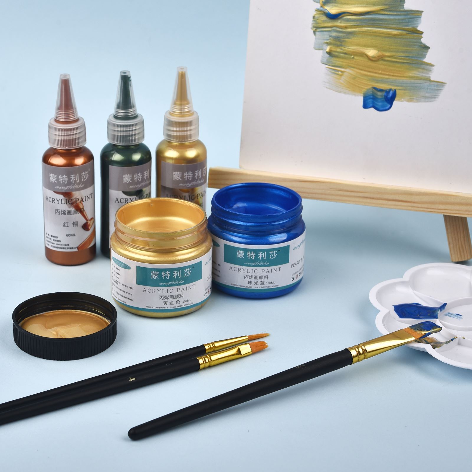 طلاء معدني من الأكريليك اللؤلؤ - مراجعة Resin Color Paste وسعره
