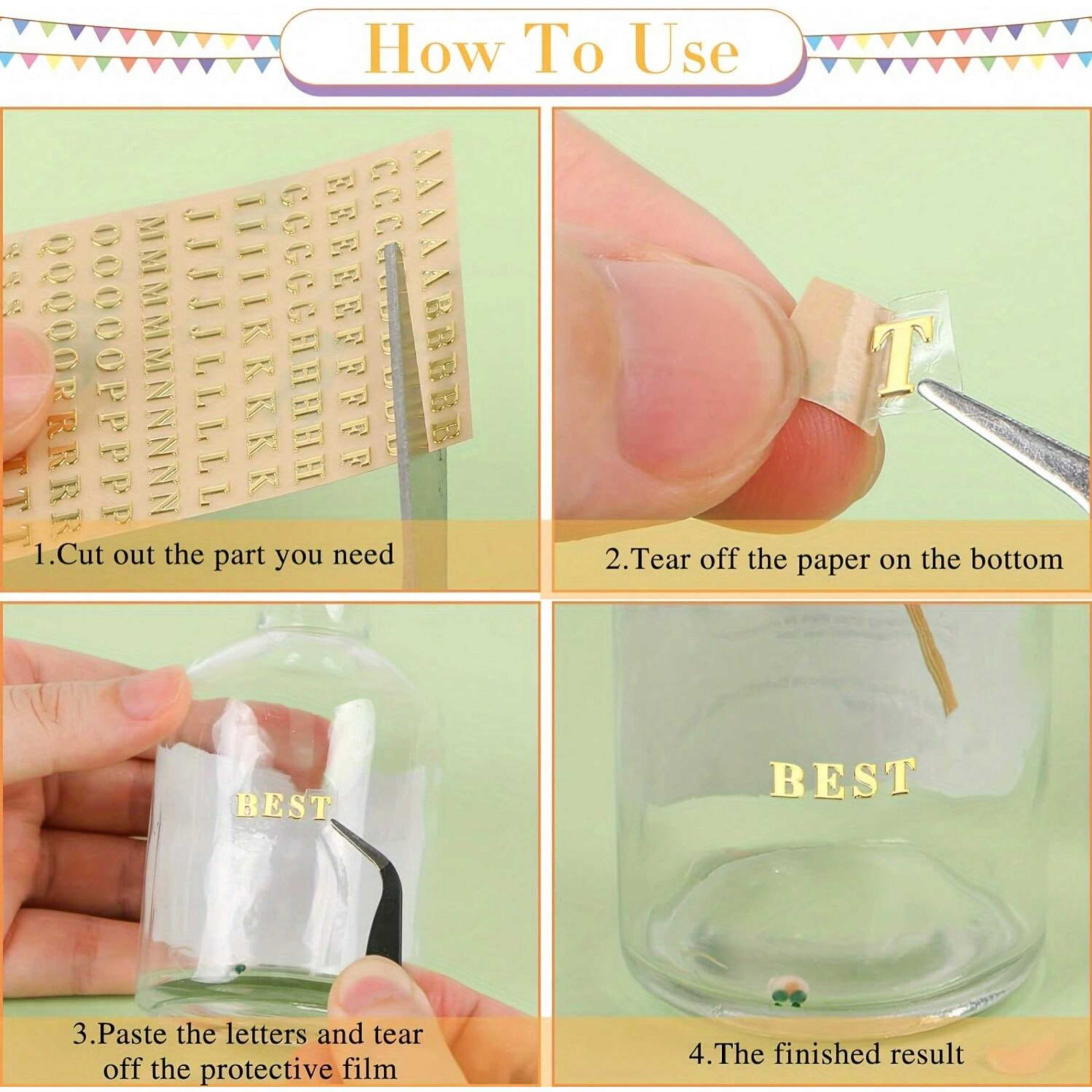 ملصقات حروف من الراتنج، 12 حرف - مراجعة Uv Resin Clear Hard وسعره
