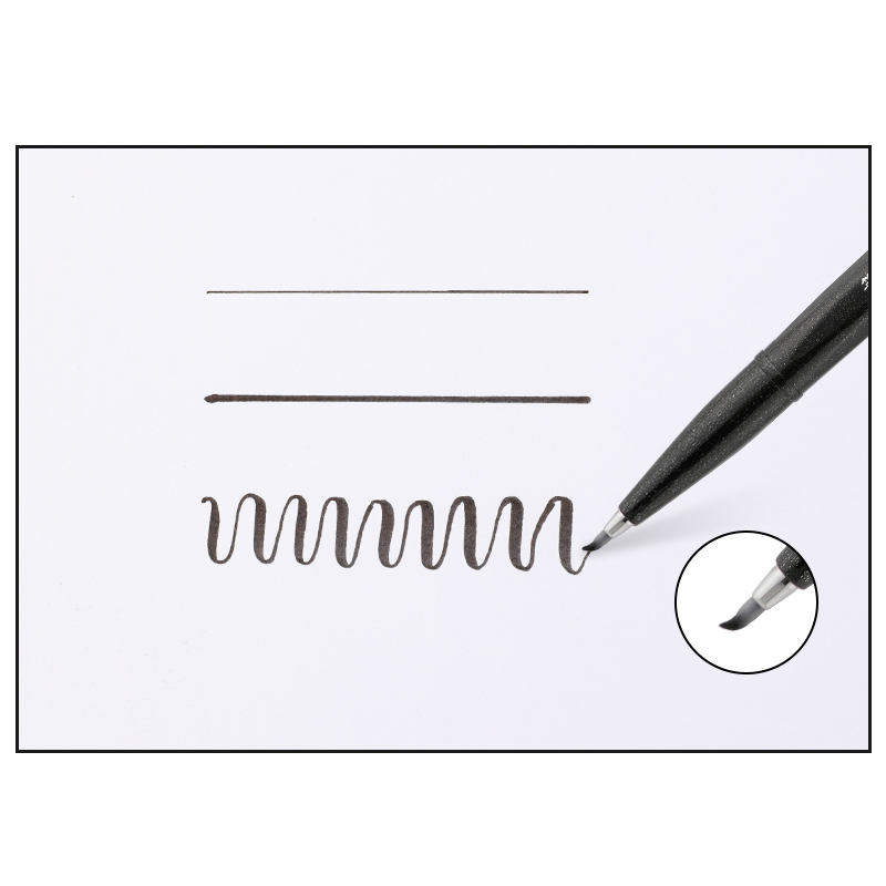 PENTEL فرشاة اللمس تسجيل القلم - مراجعة Pentel Pen Sign Pen وسعره