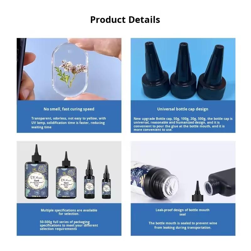 1/2 قطعة راتنج صلب شفاف للغاية - مراجعة Uv Resin Clear Hard وسعره