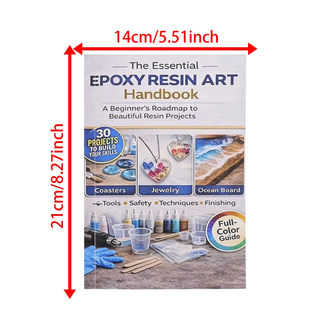 كتاب فن الإيبوكسي للحرف اليدوي - مراجعة Resin Art Guide Free وسعره