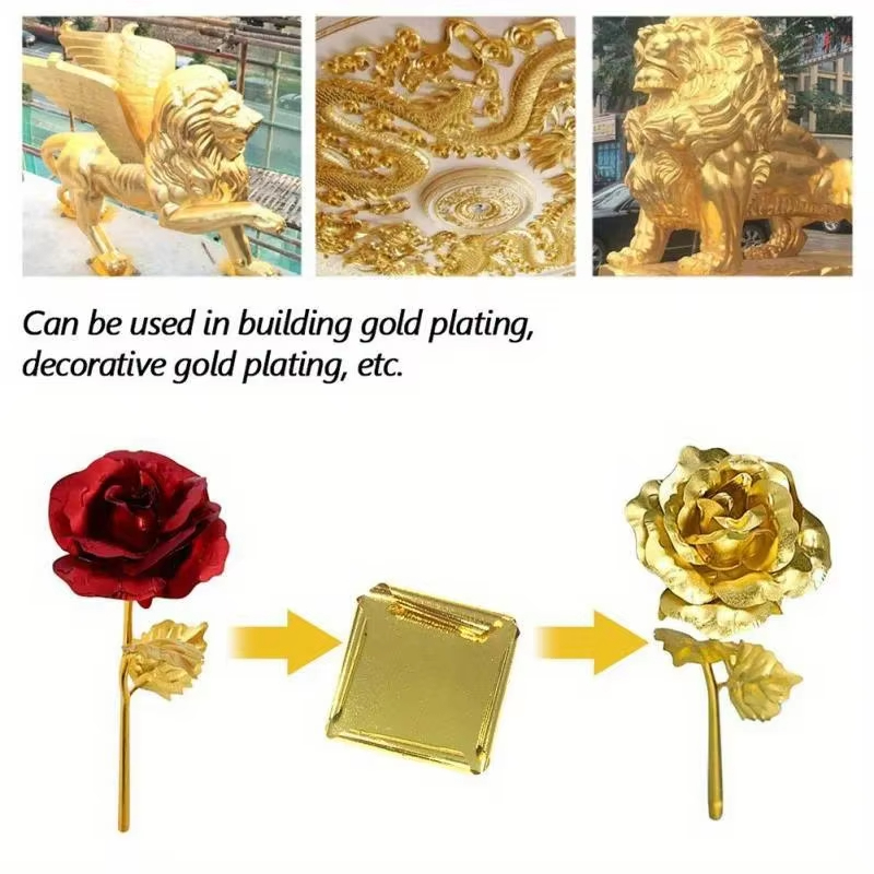 100 قطعة من ورق الذهب والفضة و - مراجعة Resin Art For Anniversary Gift وسعره