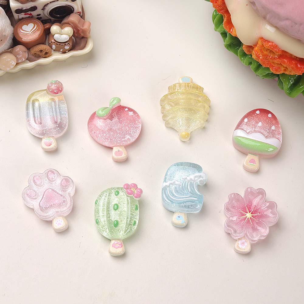 10 قطع من زينة الراتنج الشفافة - مراجعة Resin Art Phone Case وسعره